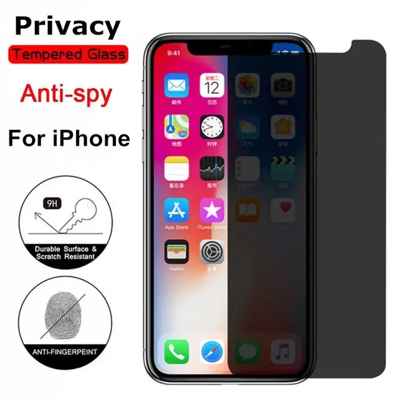 BUY 1 GET 1 FREE Anti Spy Privacy Tempered Glass Screen Protector iPhone